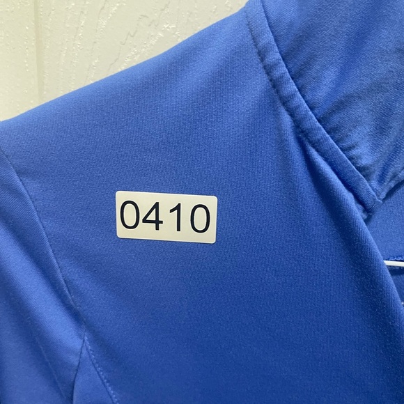 Champion athletic jacket medium blue long sleeve half zip - Picture 5 of 7